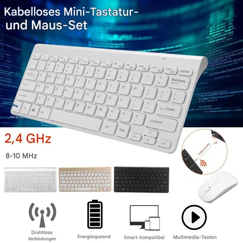 Kabellos tastatur und - kabellos, funkmaus